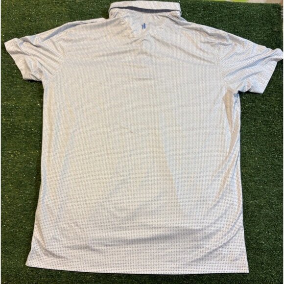 Johnnie O polo mens large blue white featherweight upf 50 lighweight breathable - Picture 7 of 11
